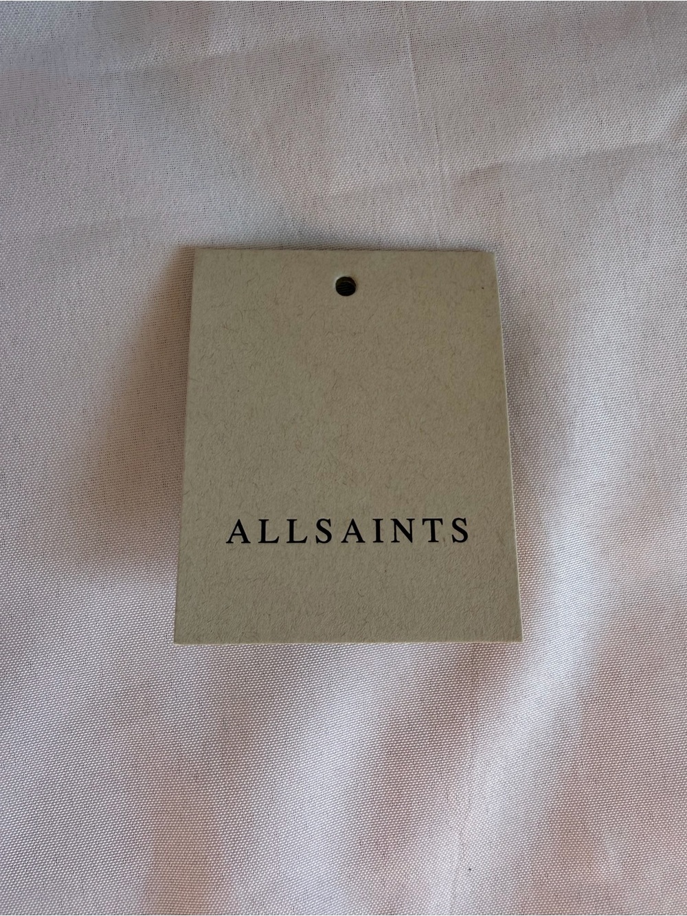 All Saints Pink Canvas Tote with Black Logo and Handles - Picture 10 of 11